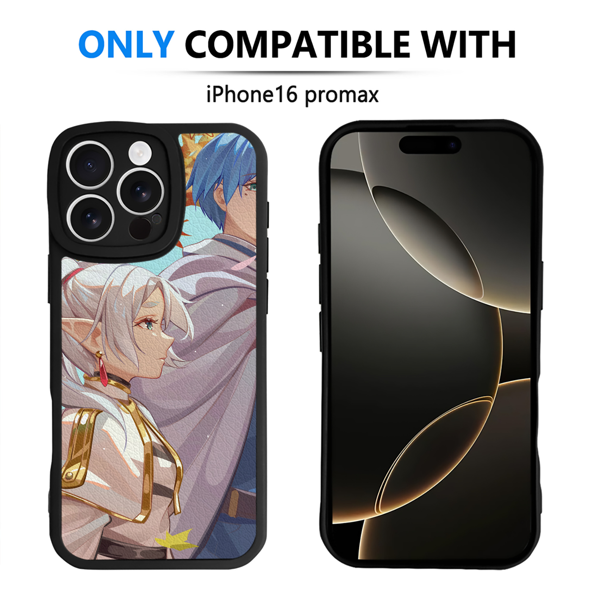（画像用） 葬送のフリーレン Frieren 【iPhone 16シリーズ対応】シリコンスマホケース（レザー調） 材質：シリコン